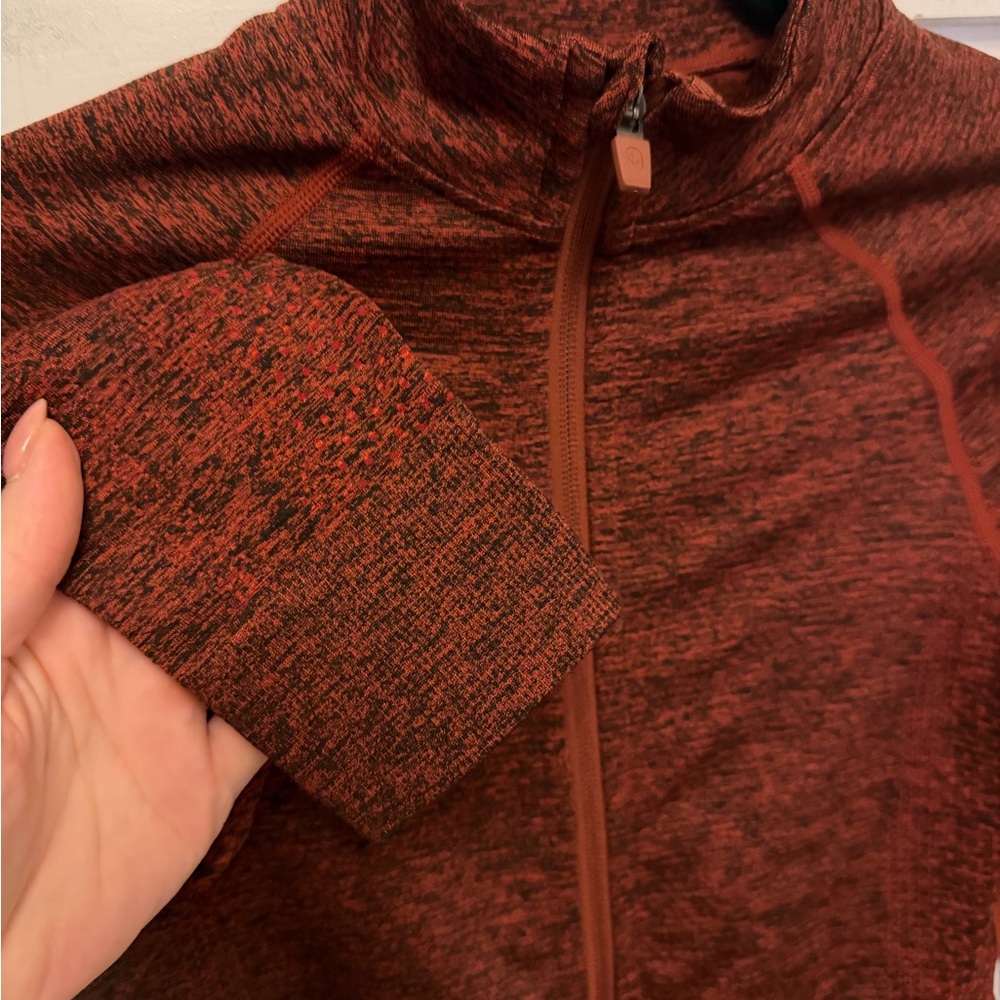 Figs Countourknit Full Zip Jacket Marked Burnt Orange color Size XXS scrubs - Picture 6 of 6